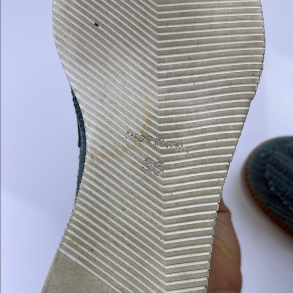 Laura Bellariva Blue-Green Woven Leather Loafers - Size 36 - N279-29 - Picture 6 of 8